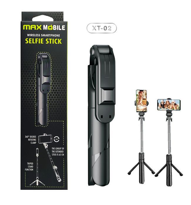 MaxMobile XT-02 Bluetooth selfie tripod monopod držač za pametne telefone